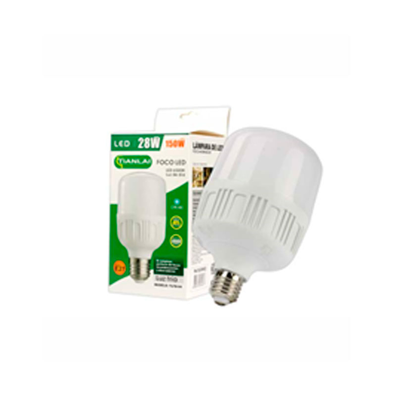 FOCO LED AHORRADOR MEGALUZ, 28W, 150W, REDUCE EL CONSUMO DE ELECTRICIDAD E27, S28W02